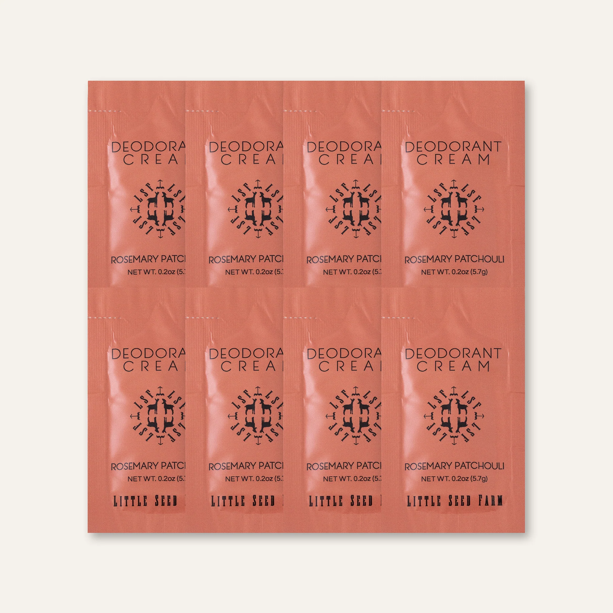 Travel Pack - Eight Organic Deodorant Cream Pouches - Image 12